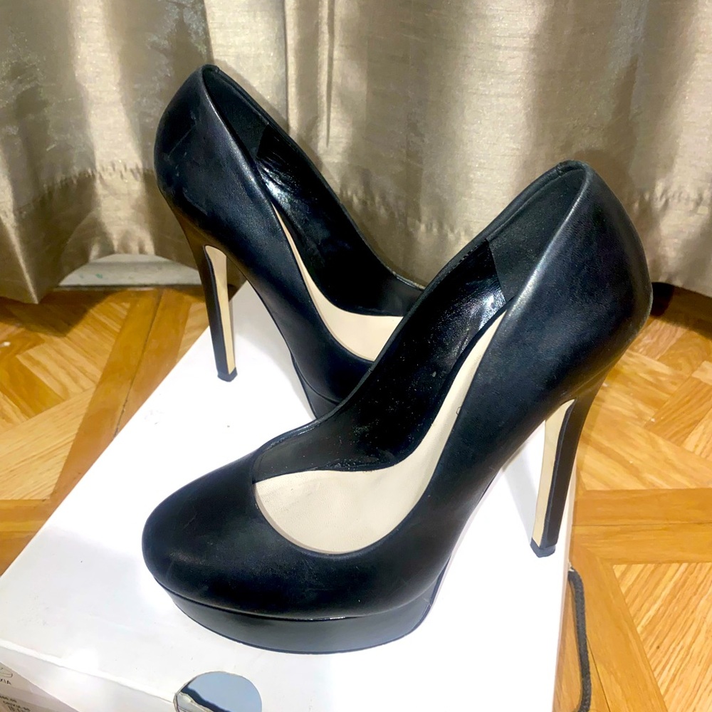 ALDO Black platform pumps